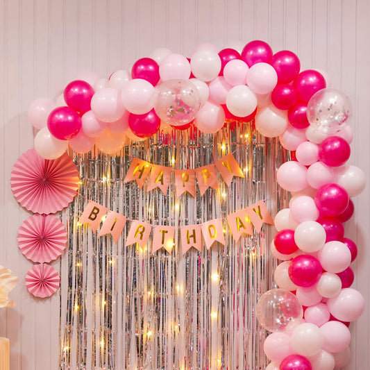 Pink And Silver Birthday Bliss Decoration