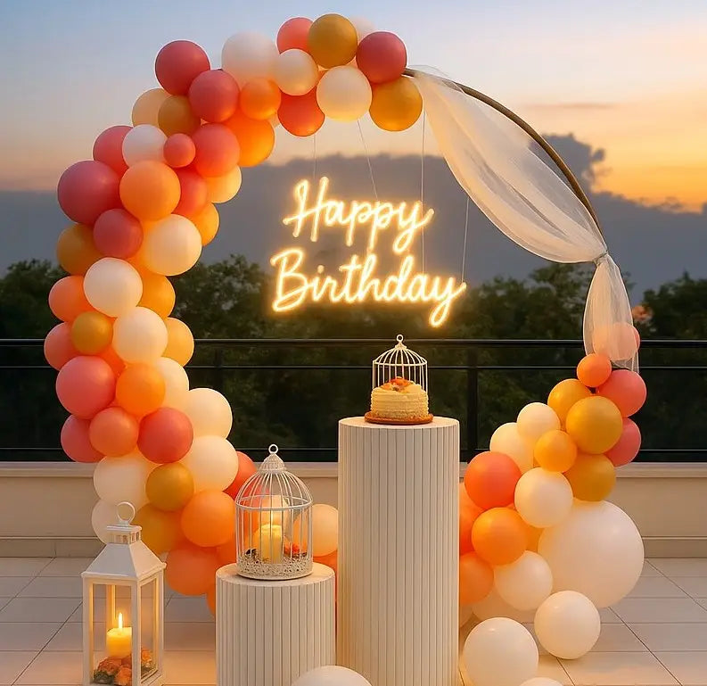 Birthday Terrace Decor