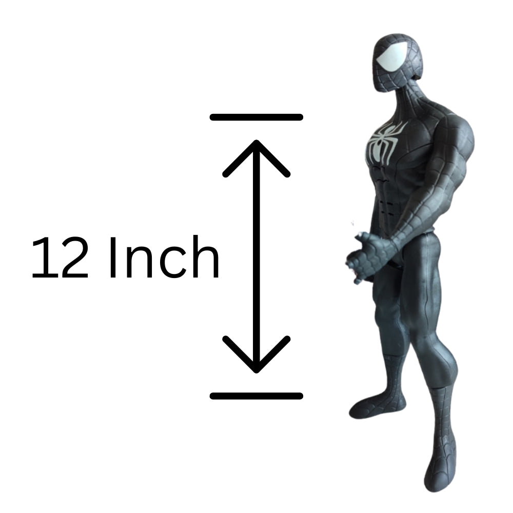 Union Legend Titan Hero Series 12-Inch Black Spiderman Action Figure Toy