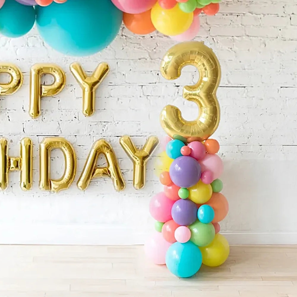 Colourful Kids Birthday Celebration Balloon Decor