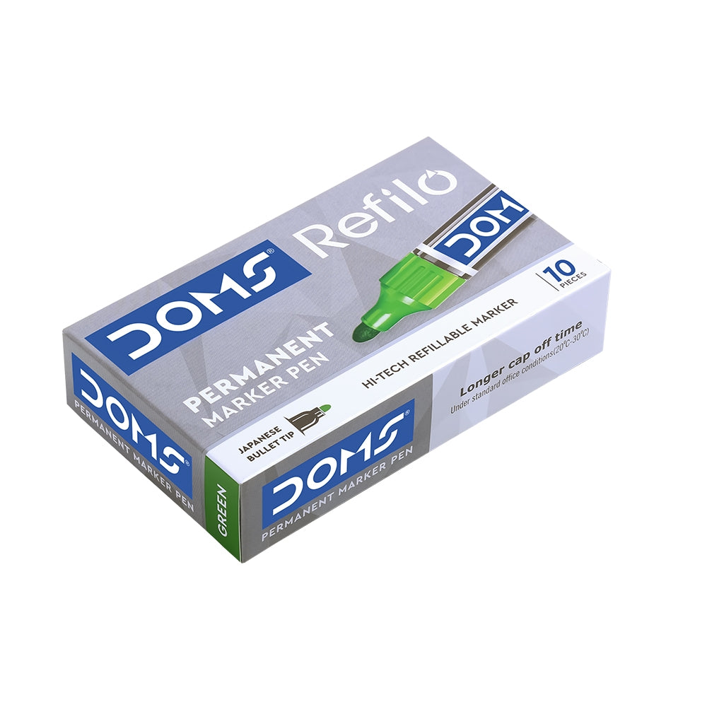 DOMS Refilo Permanent Marker( Pack of 10)