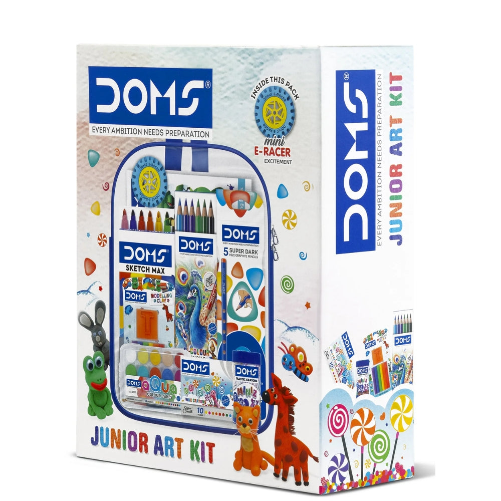 Doms Junior Art Kit Set Of 9 - Multicolour