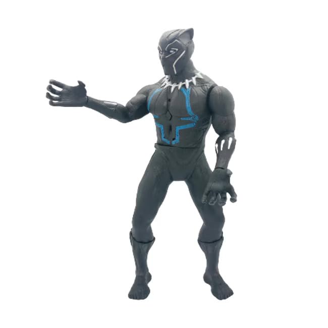 Marvel Avengers Union Legend Titan Hero Series 12-Inch Black Panther Action Figure Toy with Lights.
