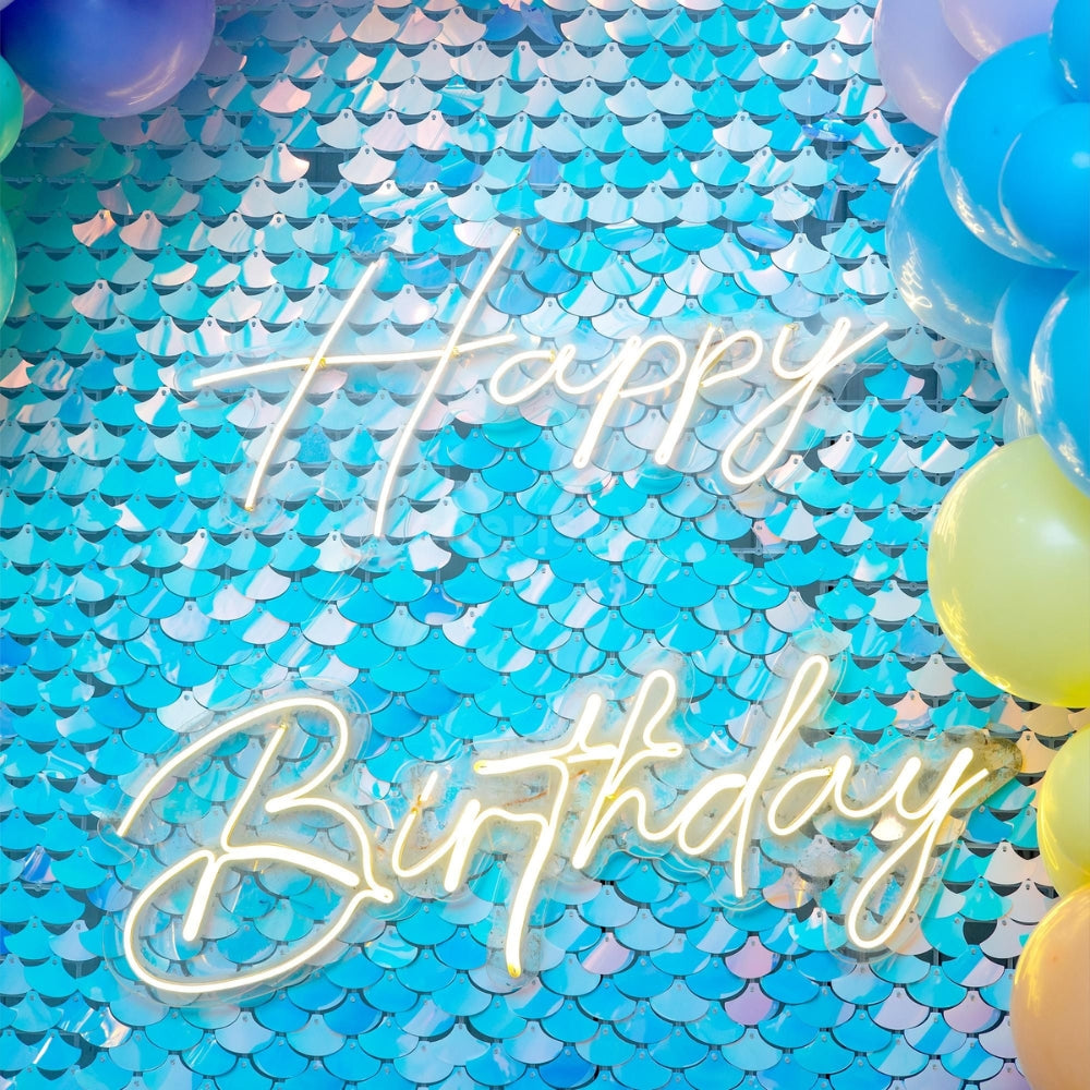 Sequin Splash Mermaid Birthday Decoration