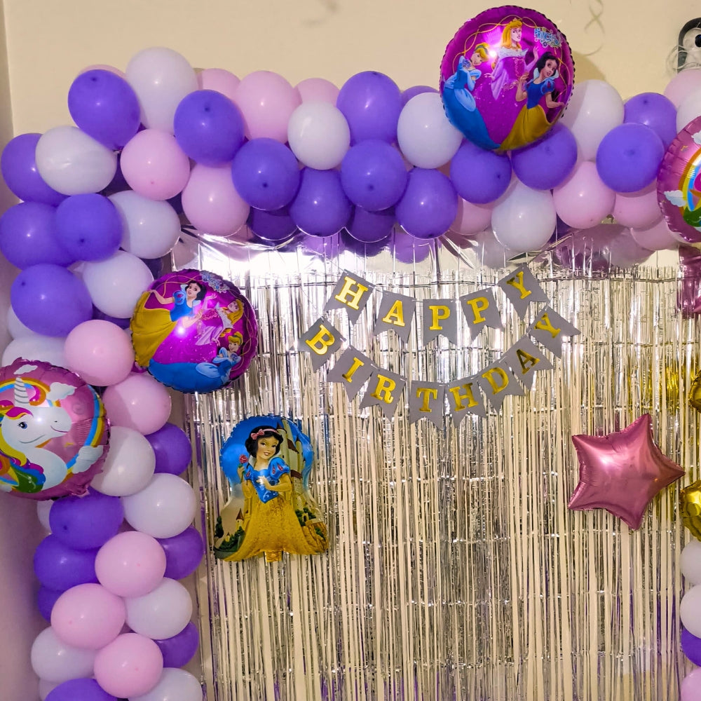 Birthday princess theme decoration