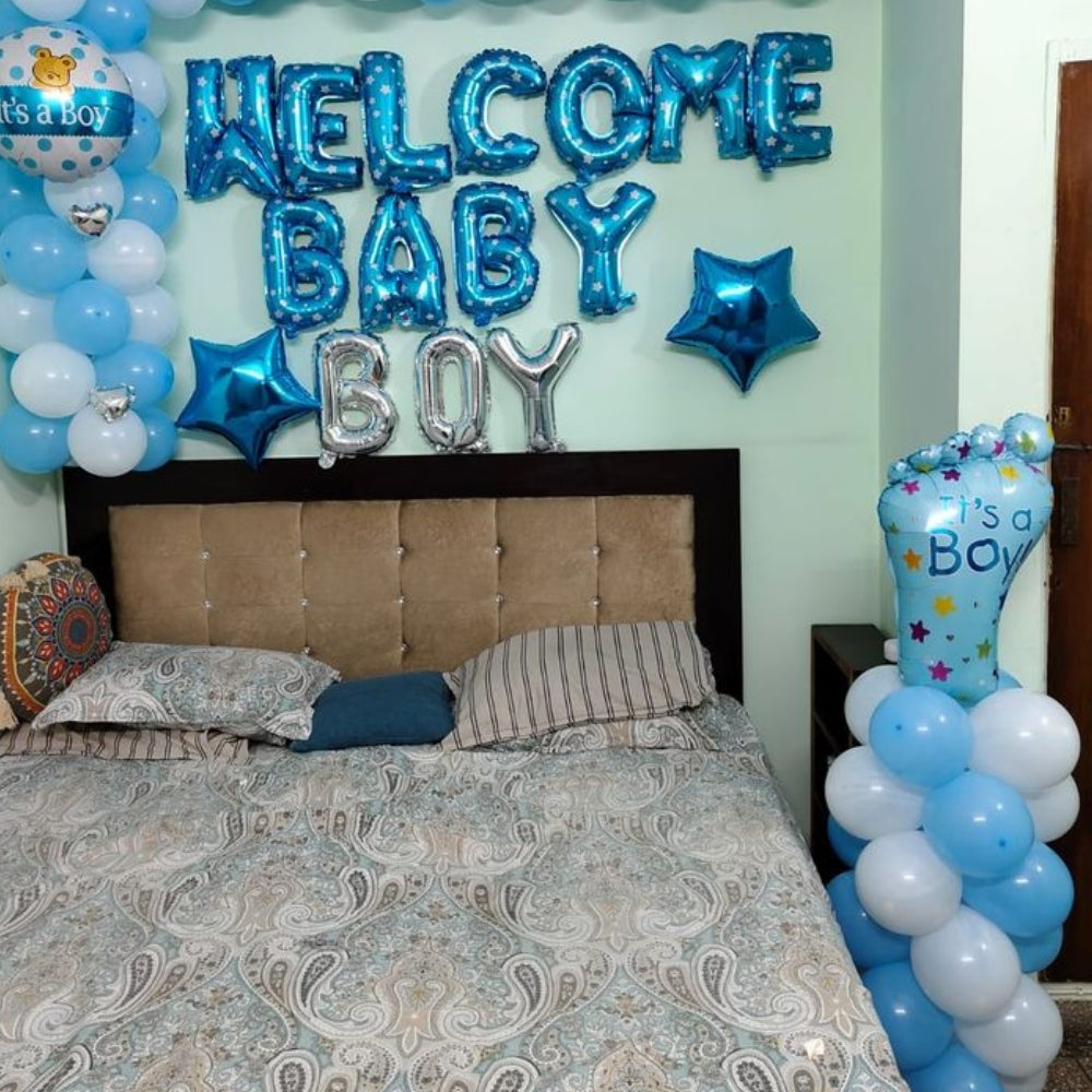 Welcome Baby Boy Decoration