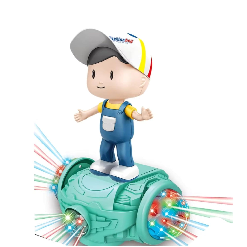 Ridhimani Dancing Fashion Boy Skates Hoverboard Vehicle Toy with 5D Light, Music, 360° Rotation and Bump & go Action for Kids | Boys | Girls