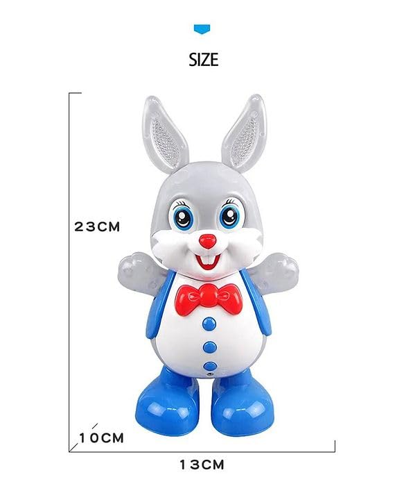 Ridhimani Funny Cute Dancing Rabbit Bunny for Kids with Music and Colorful Lights
