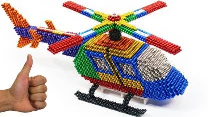 Ridhimani 216 Pcs Magnet Ball Toys Educational Learning Cube Game for Kids (6 Colors)