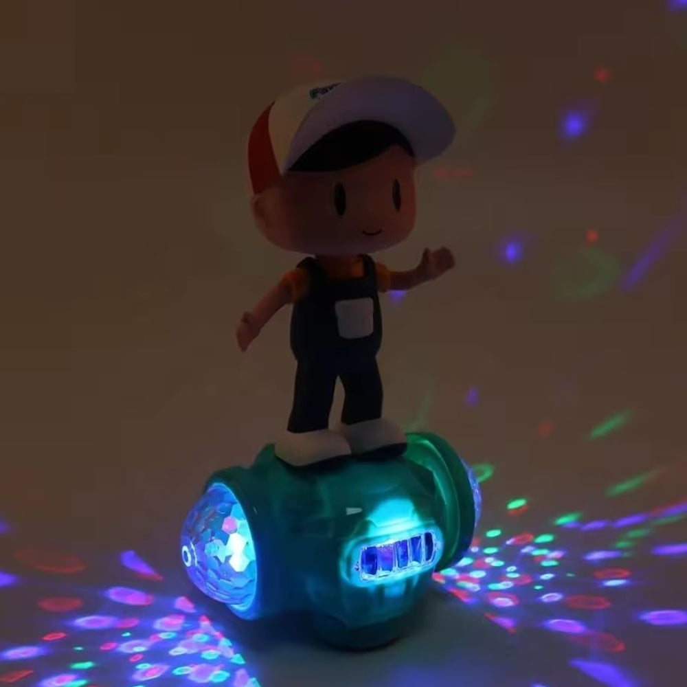 Ridhimani Dancing Fashion Boy Skates Hoverboard Vehicle Toy with 5D Light, Music, 360° Rotation and Bump & go Action for Kids | Boys | Girls