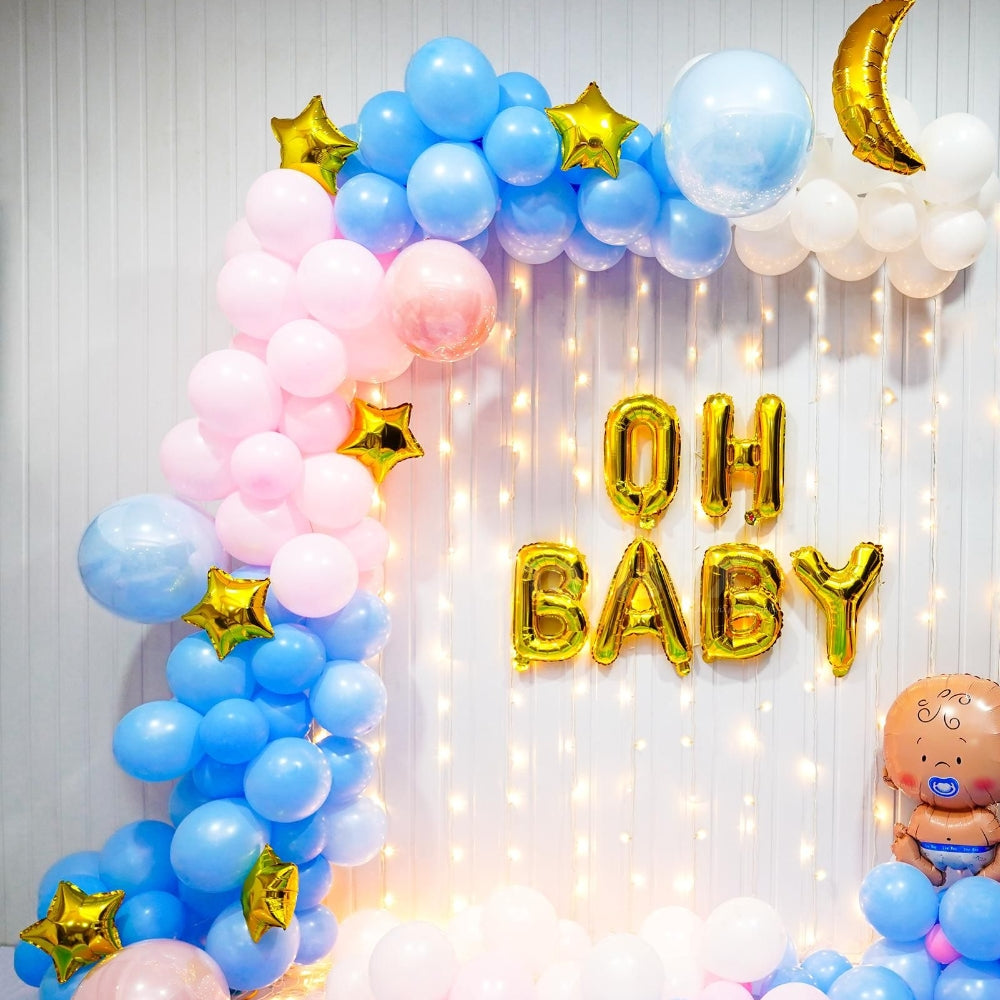Pretty In Pink & Baby Blue Bliss Baby Shower Celebration