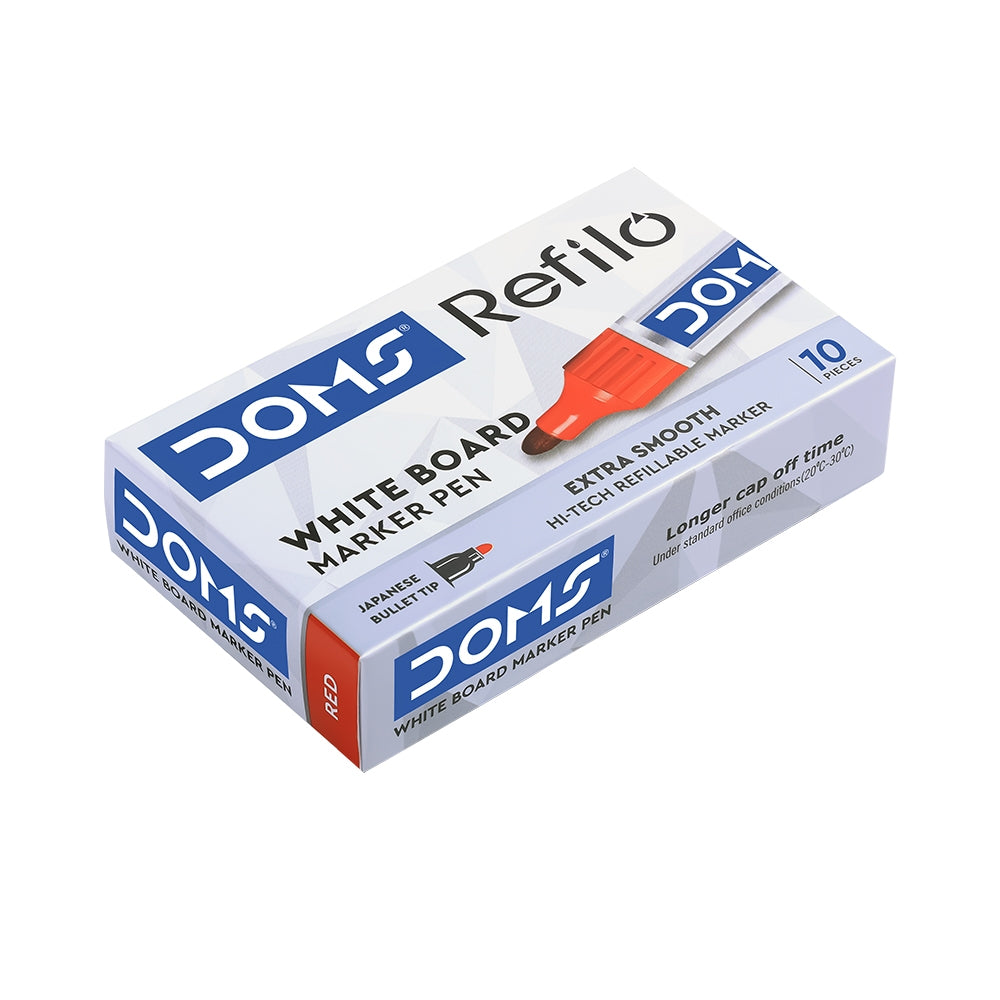 DOMS Refilo White Board Marker ( Pack of 10 )