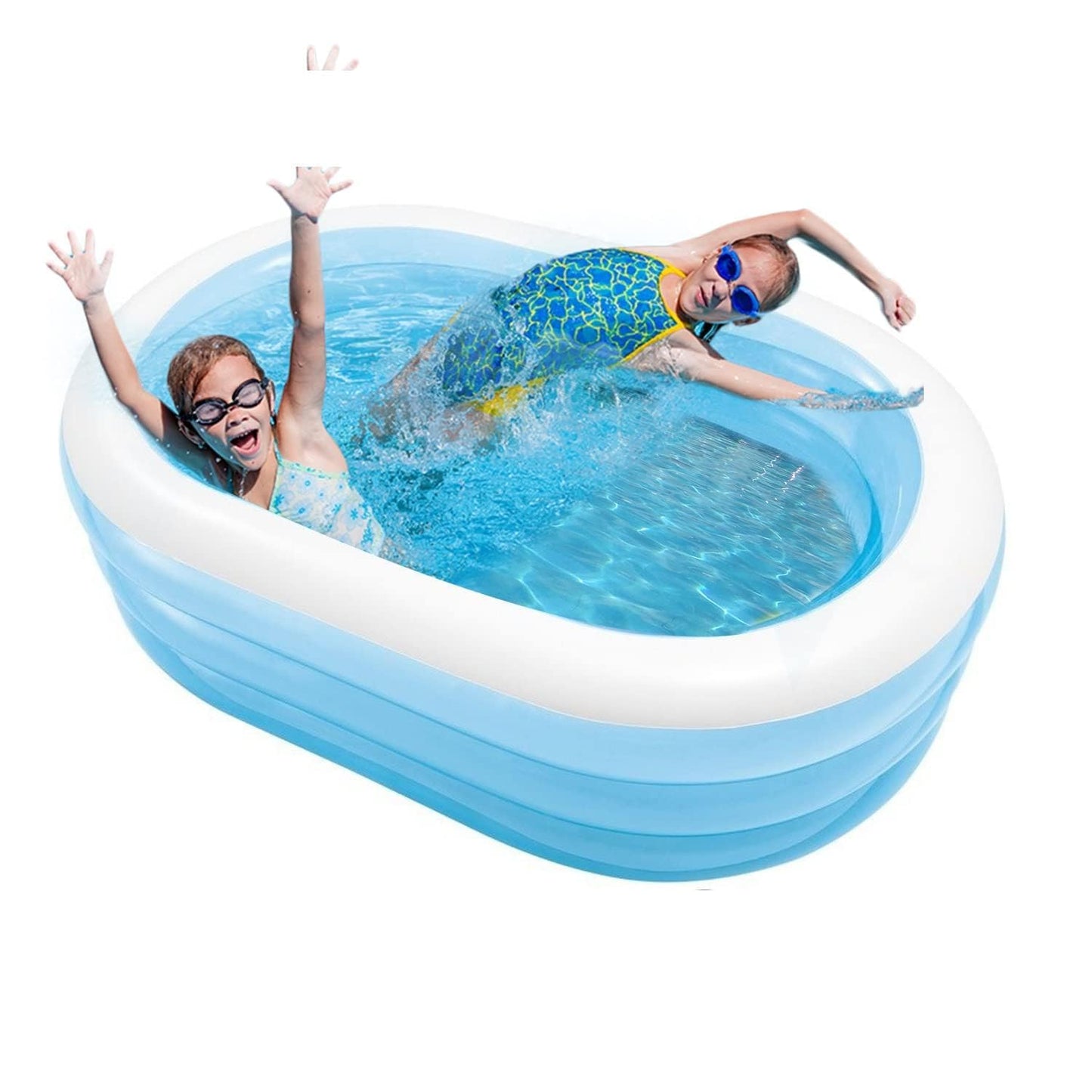 Intex 5.5 Feet Portable Inflatable Oval Shape Fun Air Water Swimming Pool For Kids