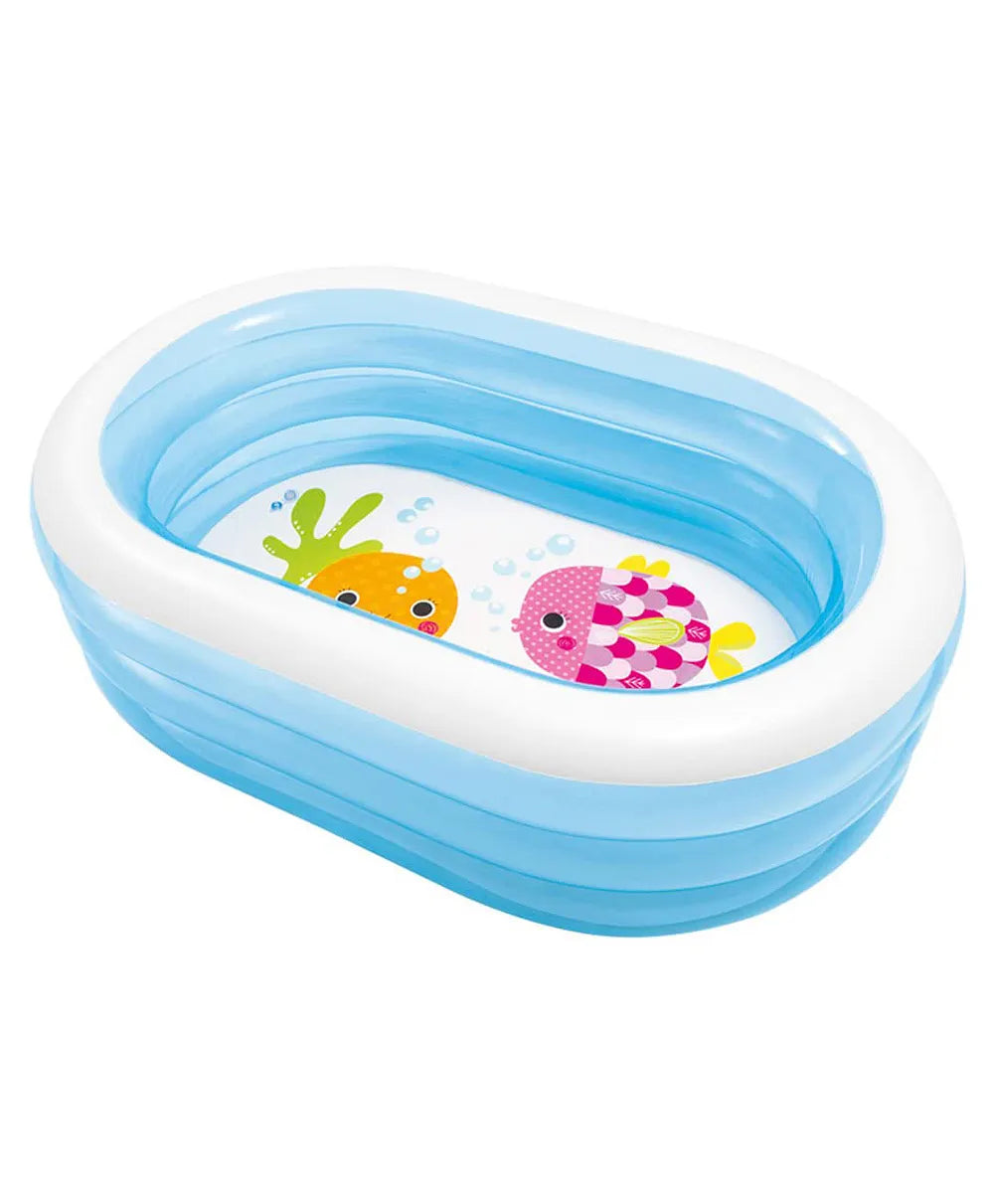 Intex 5.5 Feet Portable Inflatable Oval Shape Fun Air Water Swimming Pool For Kids