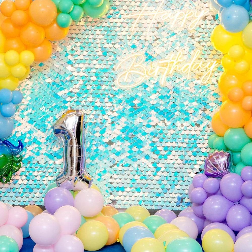 Sequin Splash Mermaid Birthday Decoration