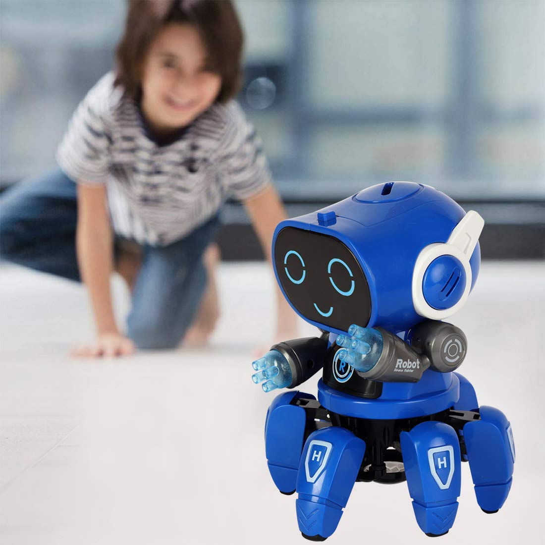 Ridhimani Bot Robot Pioneer Robot with Lights & Music, Octopus Style Robot Toys for Kids.
