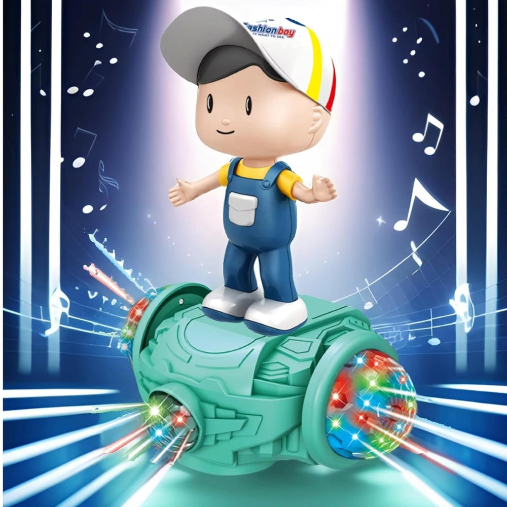 Ridhimani Dancing Fashion Boy Skates Hoverboard Vehicle Toy with 5D Light, Music, 360° Rotation and Bump & go Action for Kids | Boys | Girls