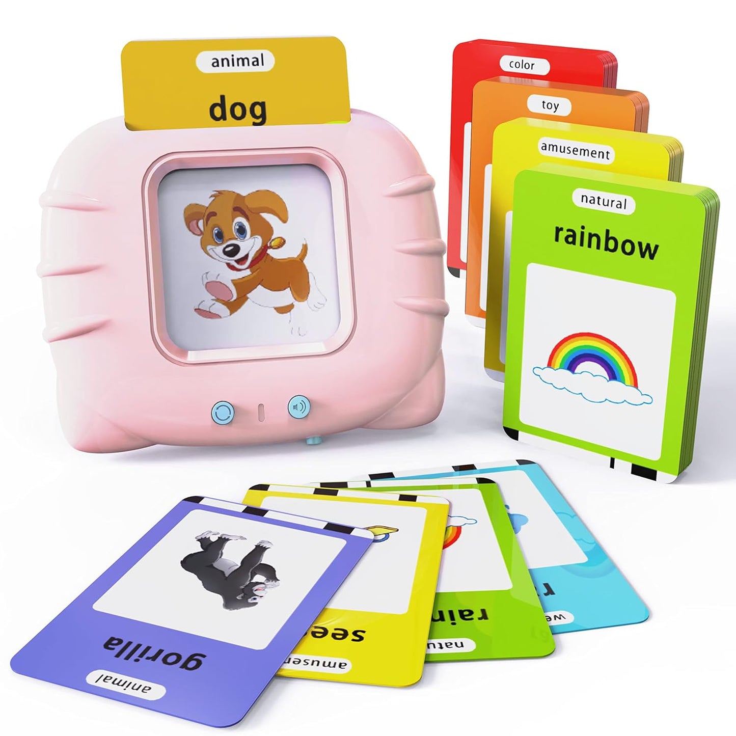 Ridhimani Flash Cards for Kids Talking English Words Flash Cards Preschool Electronic Reading Early Talking Flashcards Toy for Kids