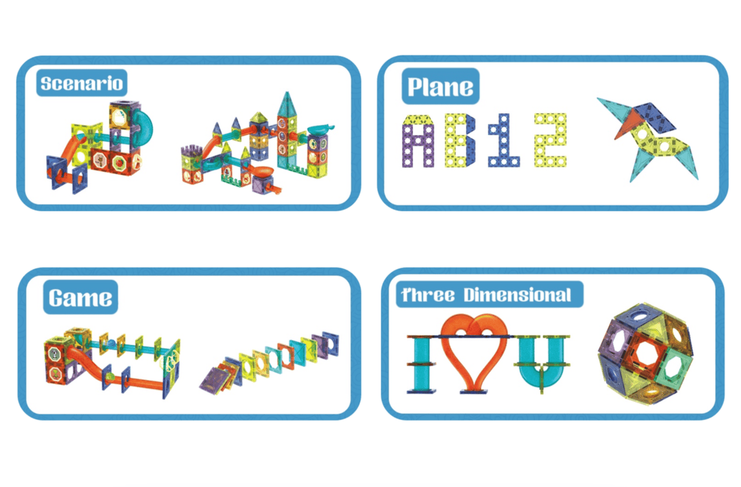 73 Pcs Colorful Magnetic Pipeline Building Blocks