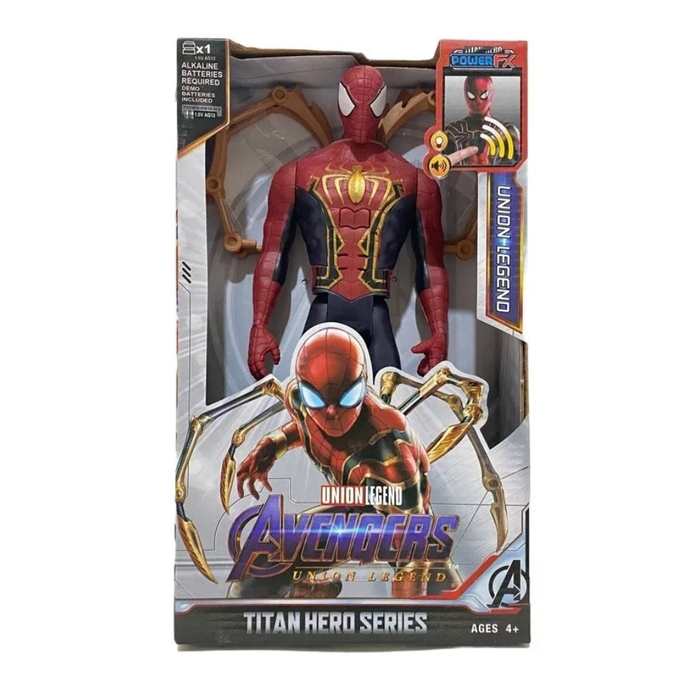Ridhimani Avengers Union Legend Titan Hero Series 12-Inch Iron Spiderman Action Figure Toy