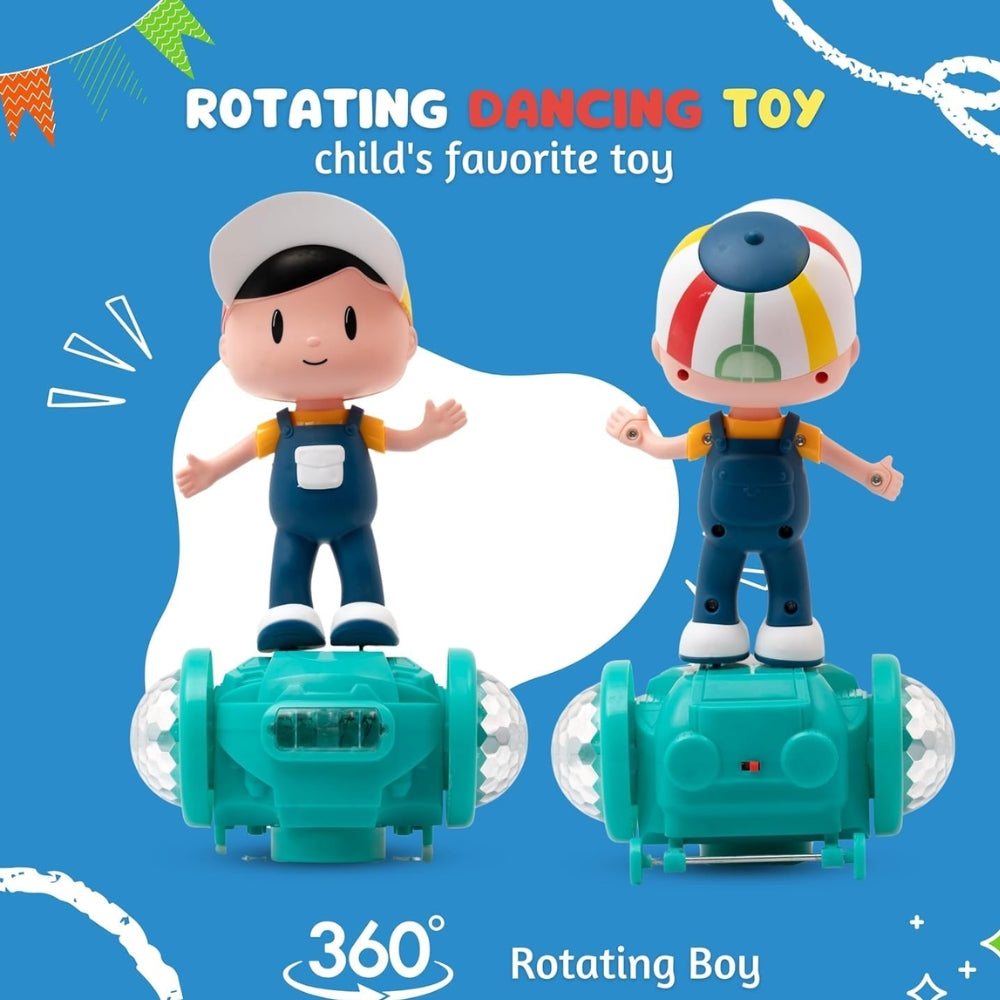 Ridhimani Dancing Fashion Boy Skates Hoverboard Vehicle Toy with 5D Light, Music, 360° Rotation and Bump & go Action for Kids | Boys | Girls