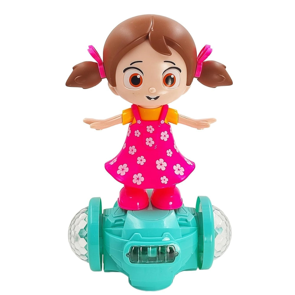 Ridhimani 360 Degree Rotating Musical Dancing Fashion Girl for Kids with 5D Light & Musical Sound & Go for Kids Early Learning Educational Toys for Kids
