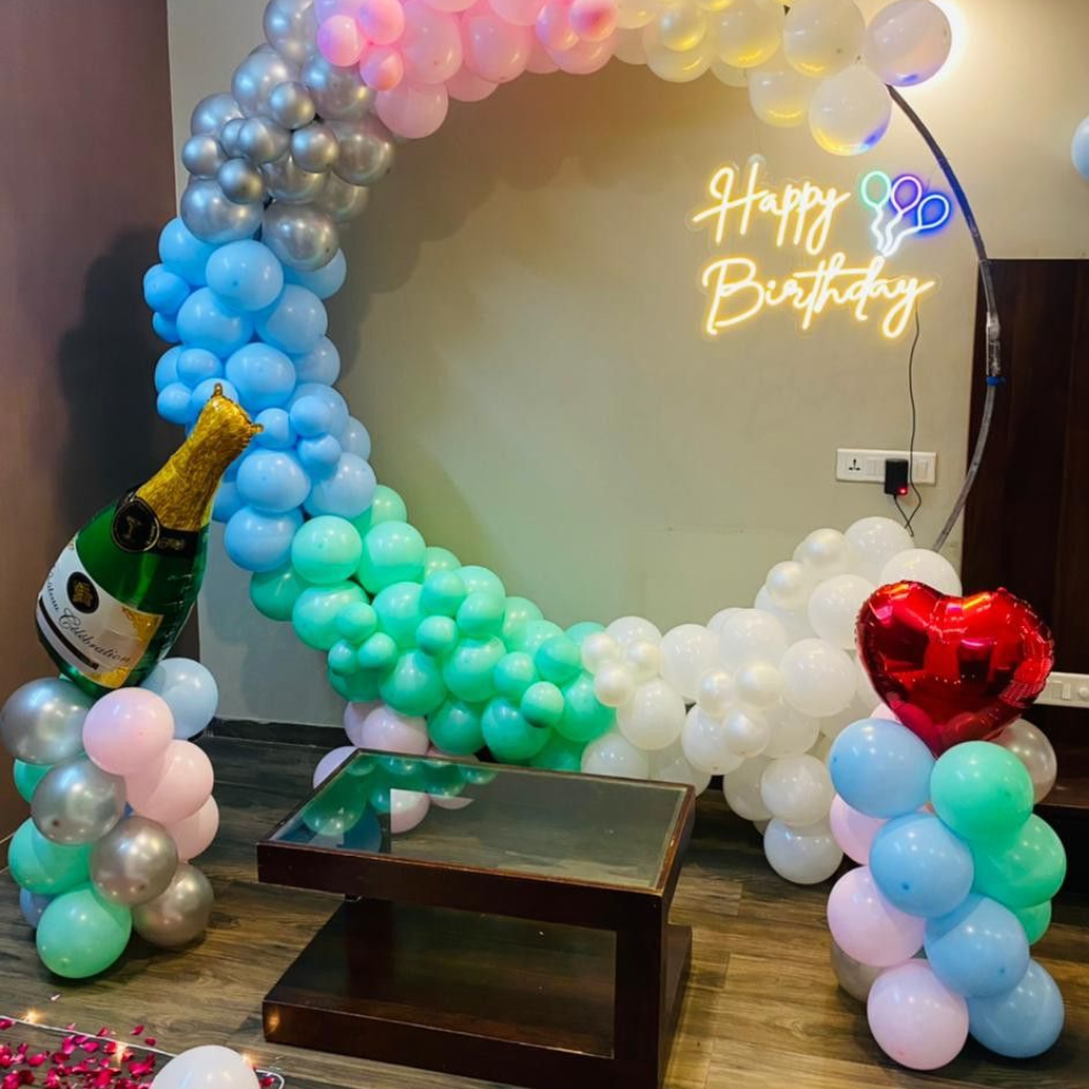 Multicolor Birthday Ring Decoration