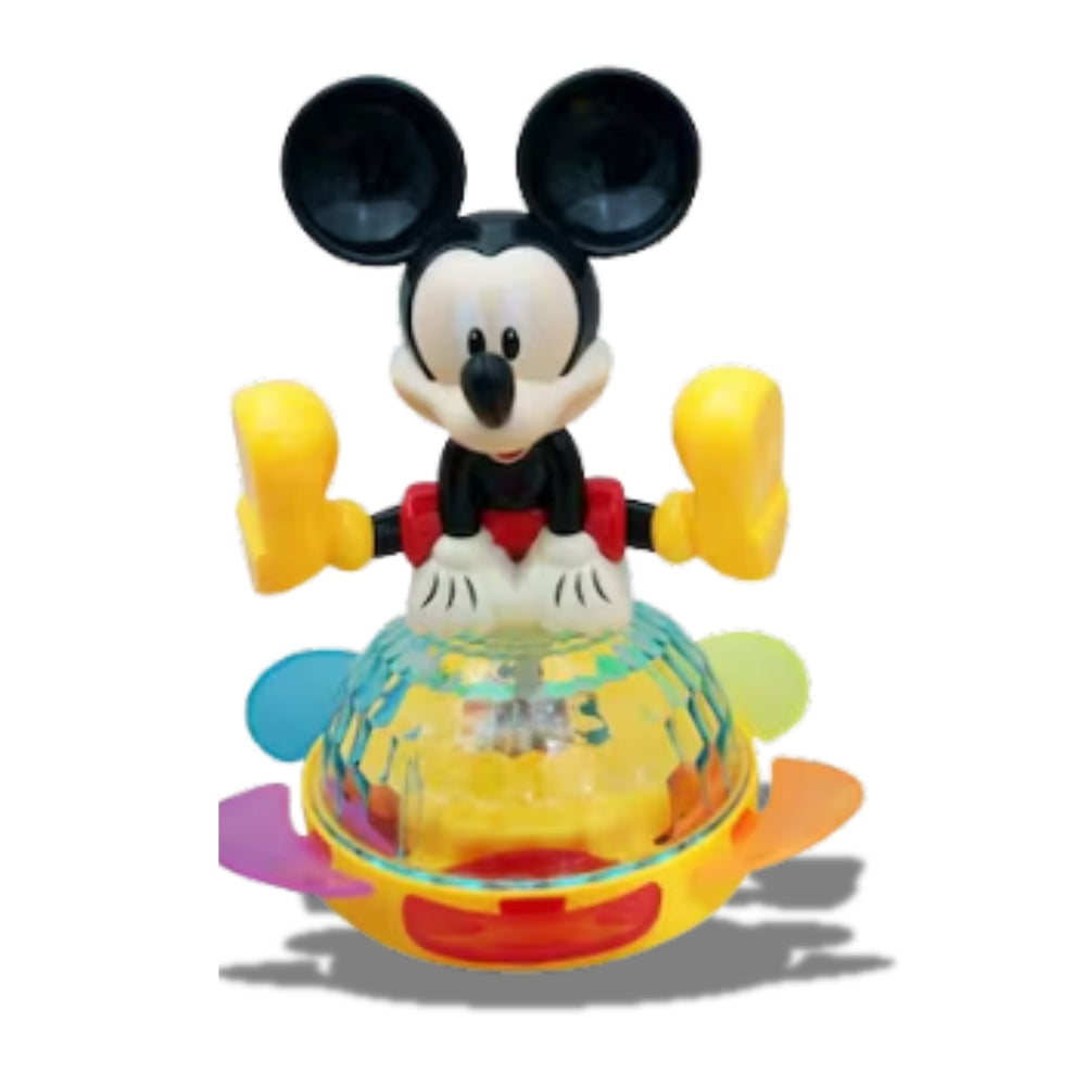 Ridhimani Whirl Electric 3D Light Micky Mouse Toy | 360 Degree Rotating Micky Mouse Toy (Red)