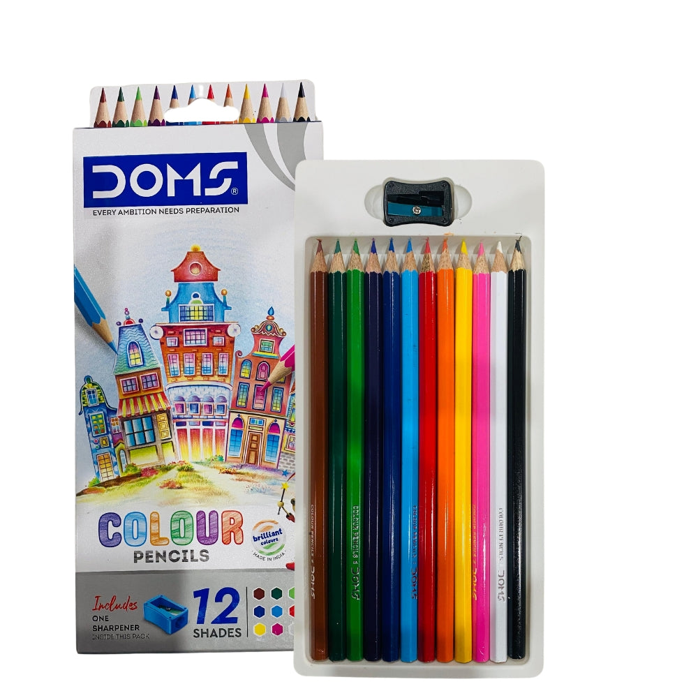Doms Pencil Colors 12 Shades - 172mm