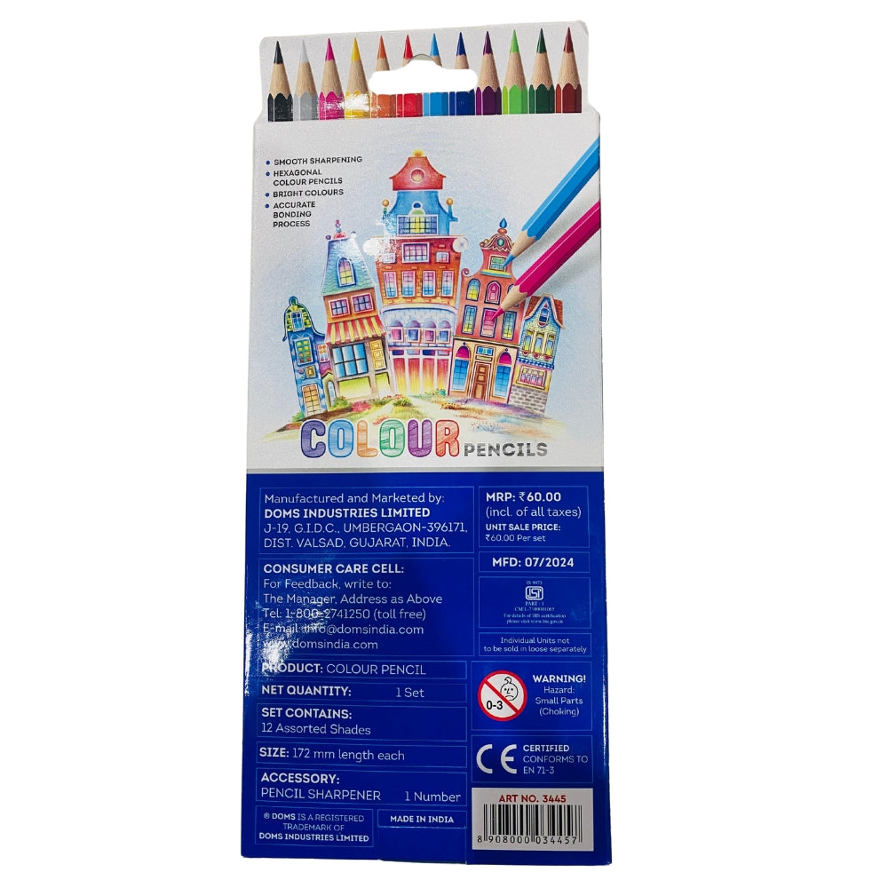 Doms Pencil Colors 12 Shades - 172mm