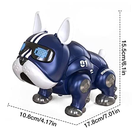 Dancing Robot Dog Machine Electric Pet Musical Toy with Flashlights & Blinking Eyes