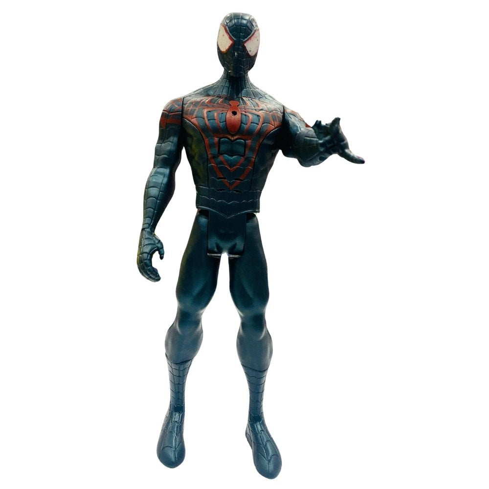 Ridhimani Union Legend Titan Hero Series 12-Inch Miles Morales Spiderman Action Figure Toy (Grey)
