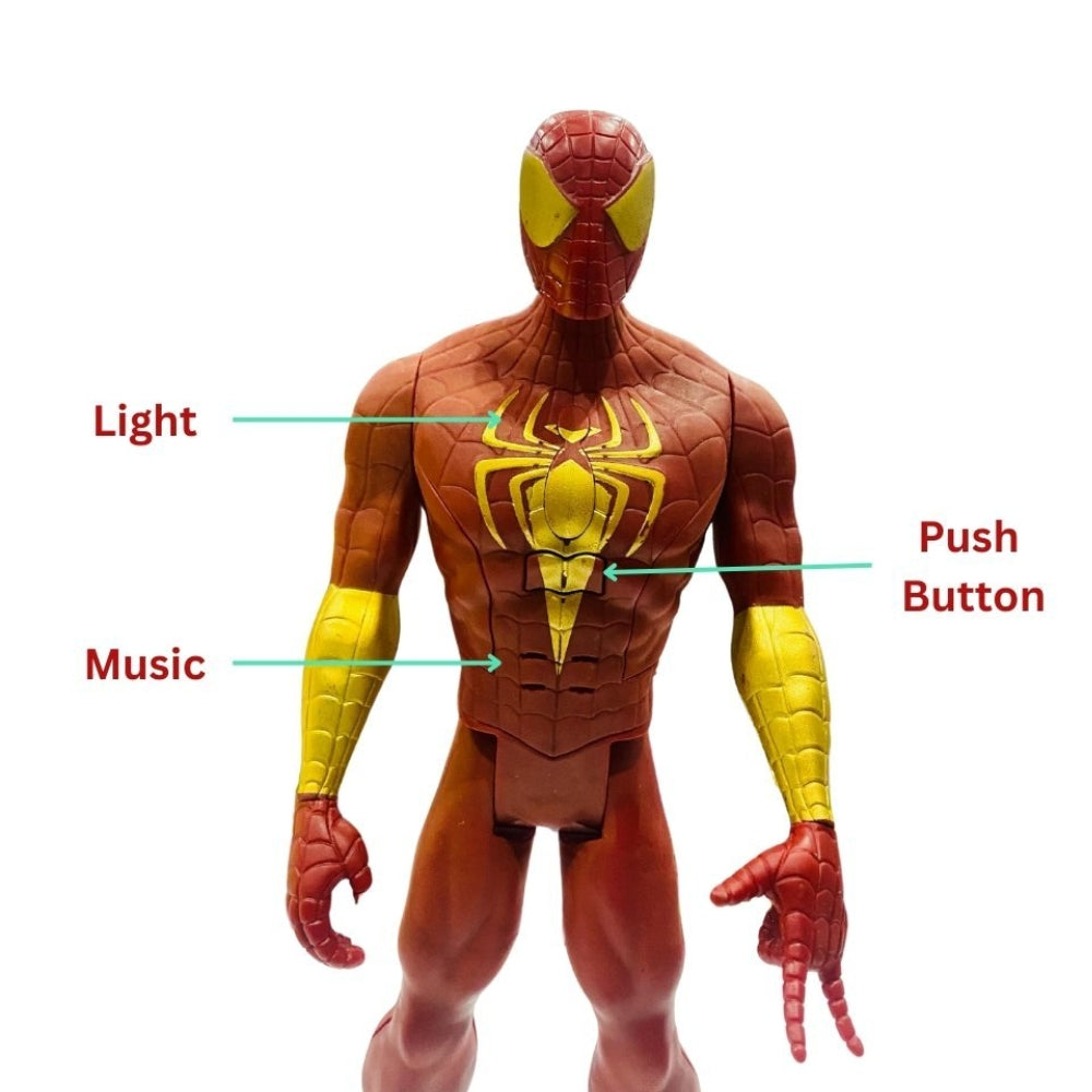 Ridhimani Union Legend Titan Hero Series 12-Inch Spider-Man Action Figure Toy (Red, Yellow)