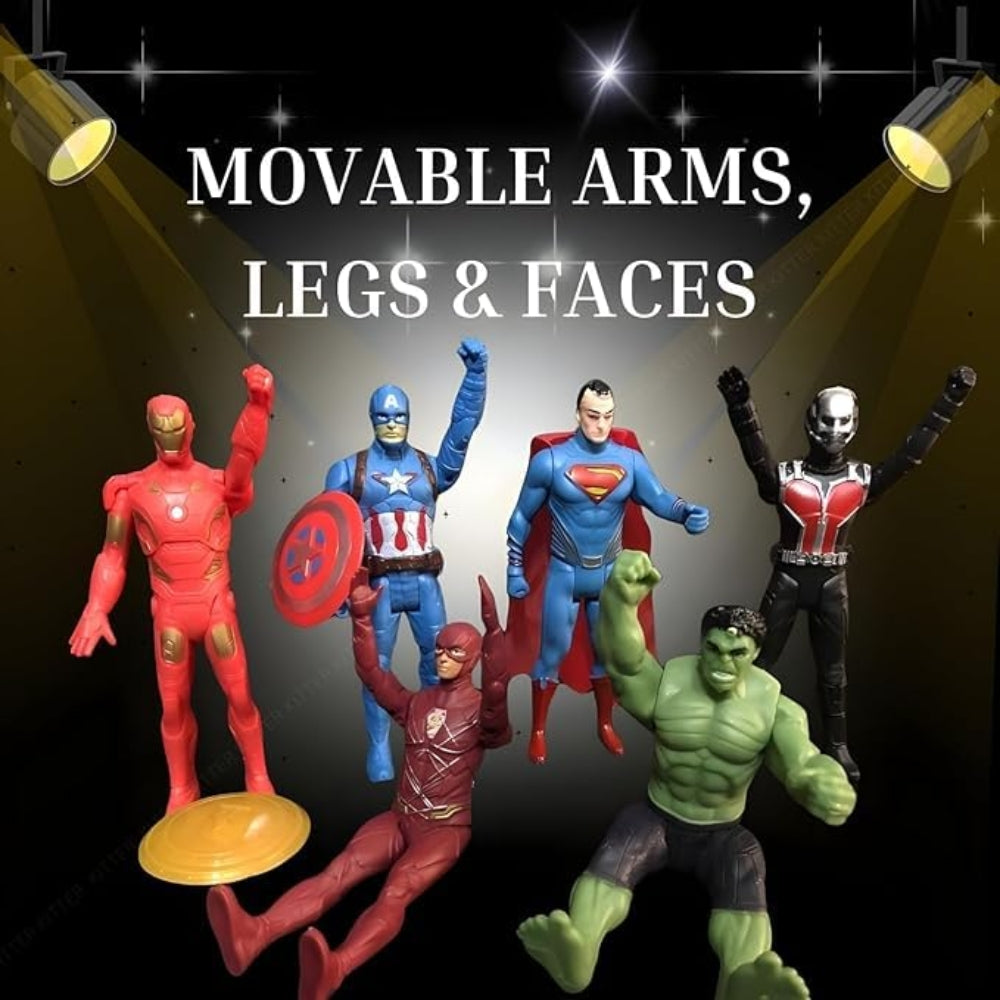 Ridhimani Avengers Superhero Action Figure Toy Set of 10 Superheroes Toys | Action Figure Toys of 10 Superheroes for Kids | Ultimate Superhero Collection | Toy for Kids