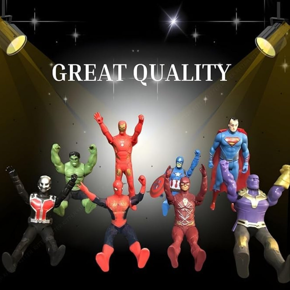 Ridhimani Avengers Superhero Action Figure Toy Set of 10 Superheroes Toys | Action Figure Toys of 10 Superheroes for Kids | Ultimate Superhero Collection | Toy for Kids