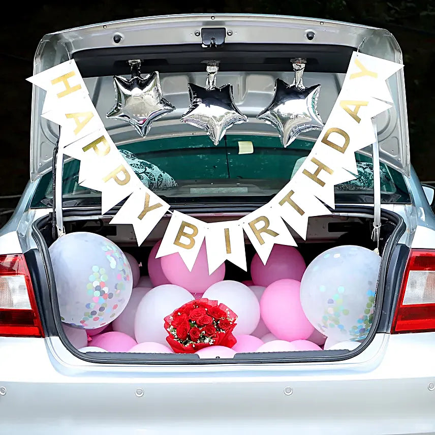 Birthday Surprise Car Boot Decor