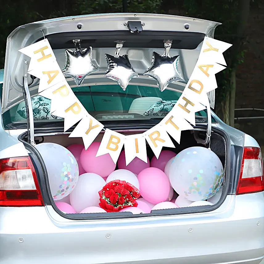 Birthday Surprise Car Boot Decor