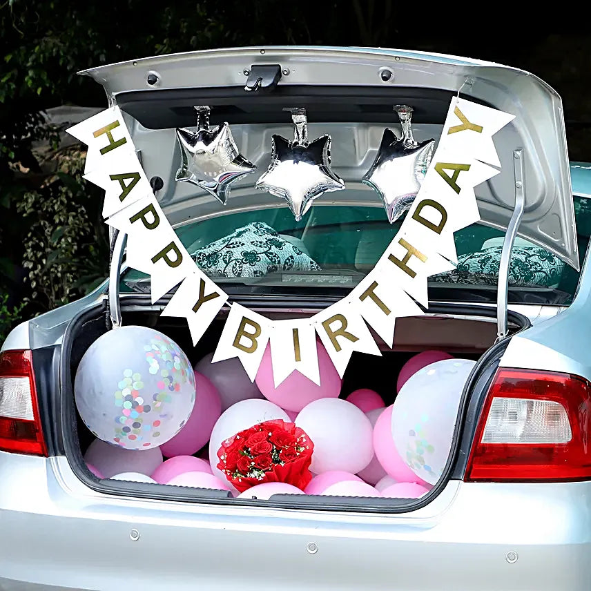 Birthday Surprise Car Boot Decor
