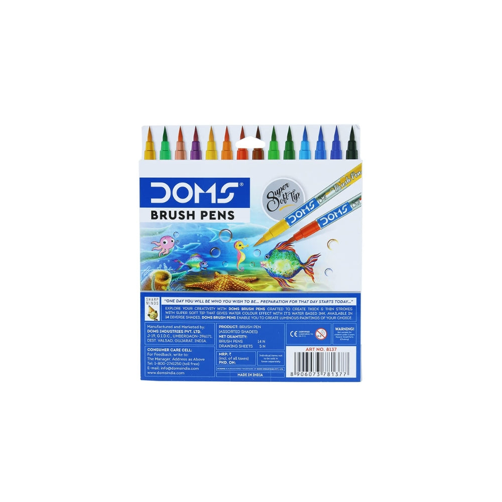 DOMS Brush Pen 14 Shades
