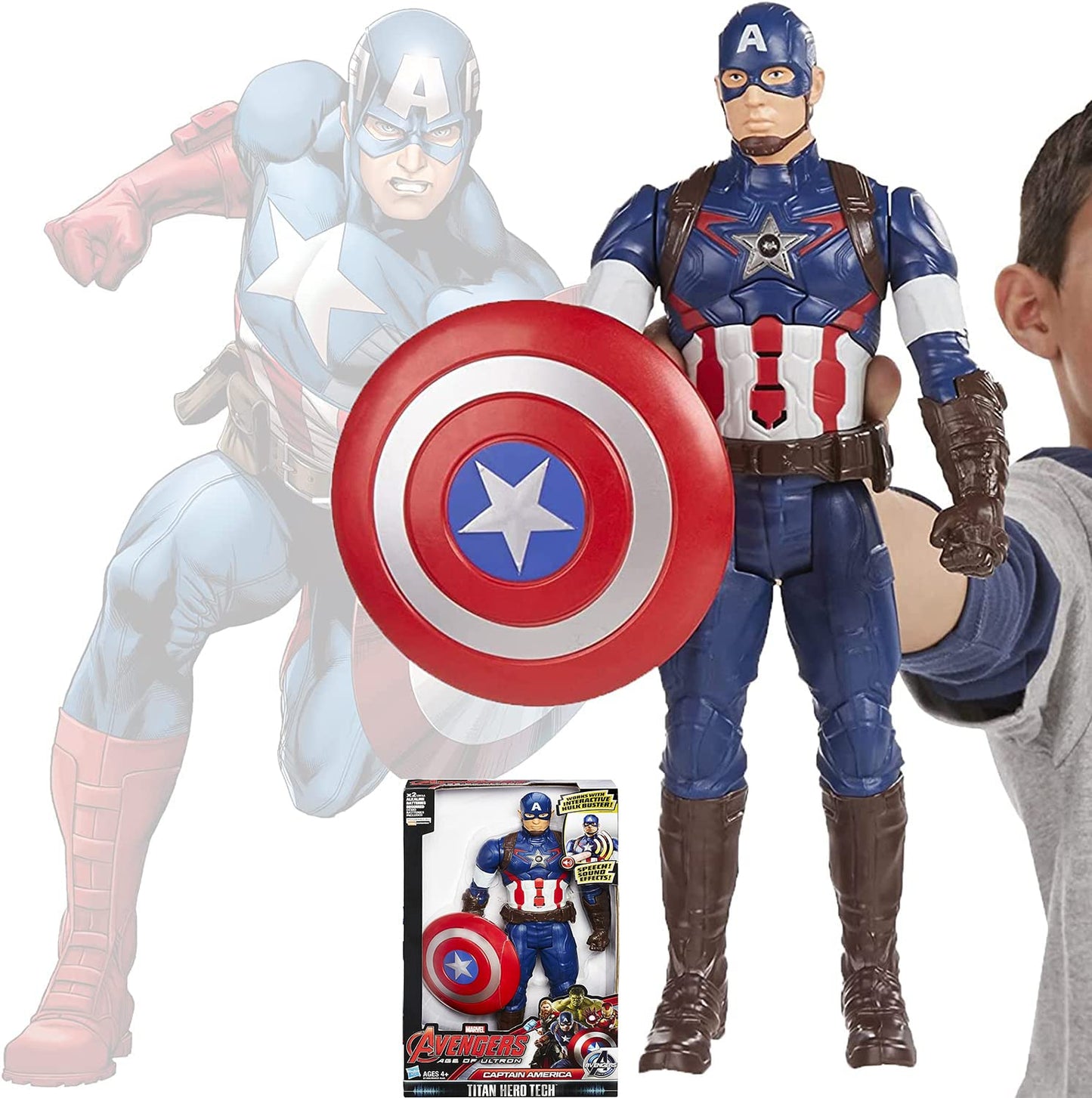Union Legend Titan Hero Series 12-Inch Captain America Action Figure Toy