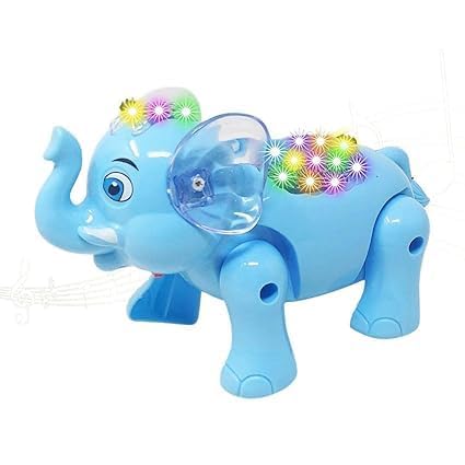Cute Clever Elephant Electric Musical Toy for Kids