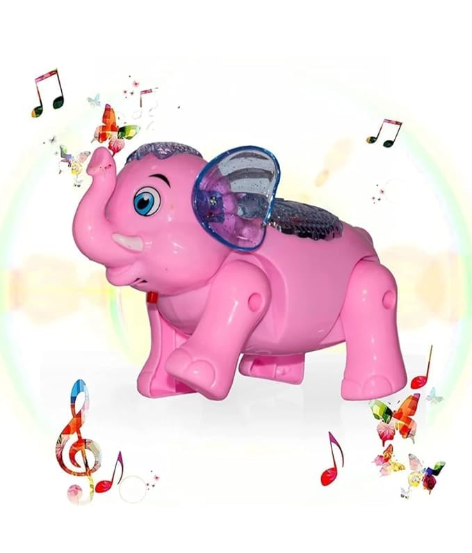 Cute Clever Elephant Electric Musical Toy for Kids