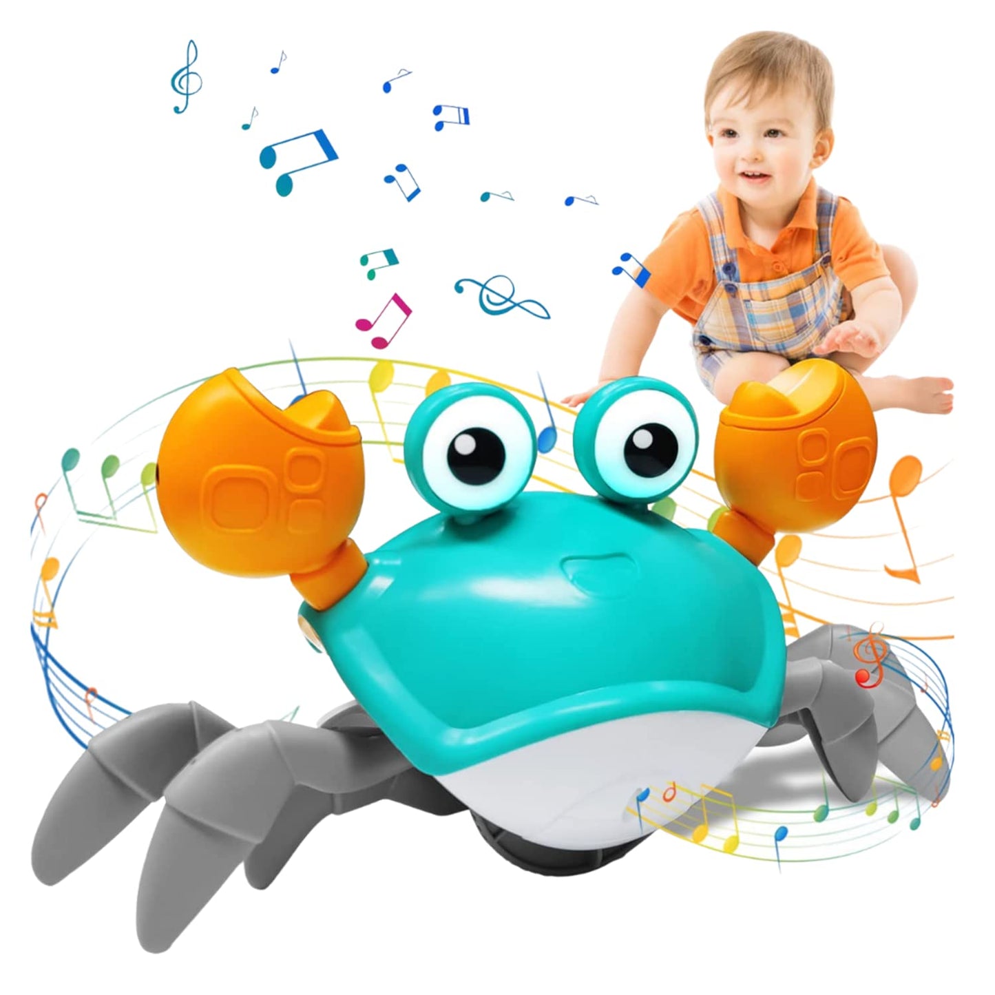 Dancing Induction Electric Crawling Crab Musical Toy