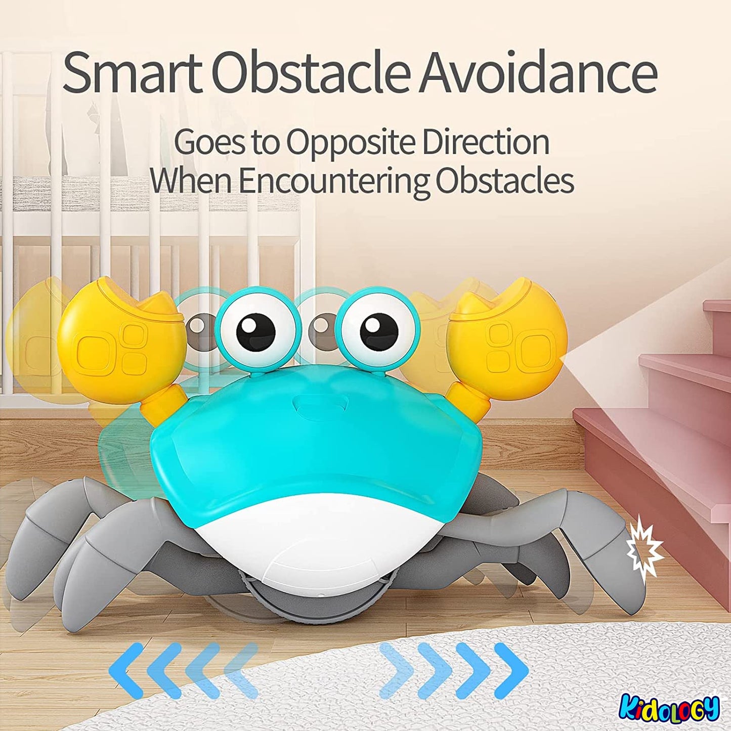 Dancing Induction Electric Crawling Crab Musical Toy