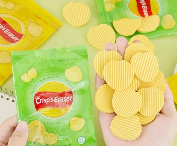 Potato Chips Shaped Crisp's Erasers Rubber