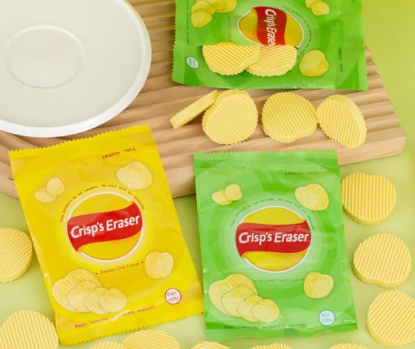 Potato Chips Shaped Crisp's Erasers Rubber