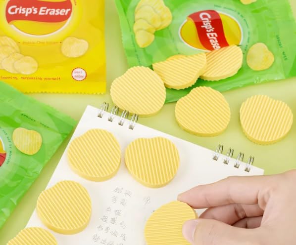 Potato Chips Shaped Crisp's Erasers Rubber