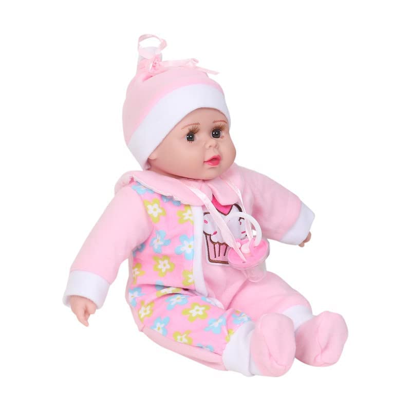 Cute Realistic Looking Nipple Baby Boy Girl Doll Toy with Cap