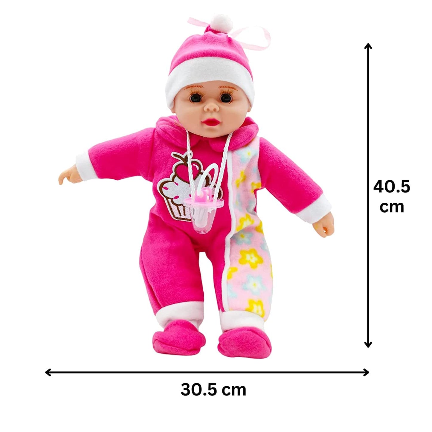 Cute Realistic Looking Nipple Baby Boy Girl Doll Toy with Cap