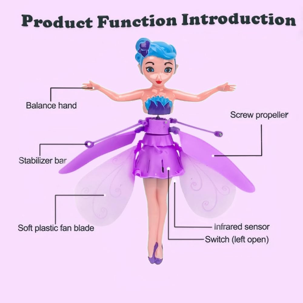 Flying Fairy Princess Doll Hand Sensor Toy